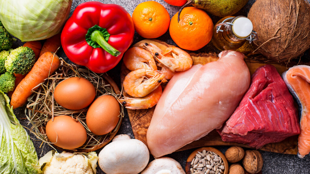vários alimentos para idosos