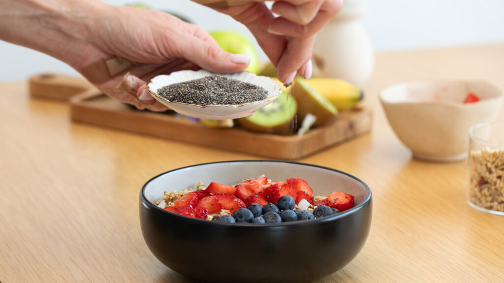 Preparar uma bowl com superalimentos